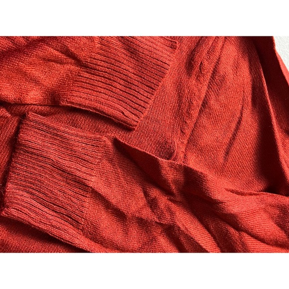 DYNAMITE WOMEN'S RED RIBBED MOCK NECK SWEATER SIZE S NWOT - Picture 4 of 6